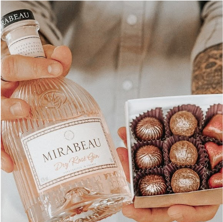 Mirabeau Gin and Chocolates