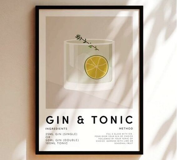 Scratch-Off Gin Poster