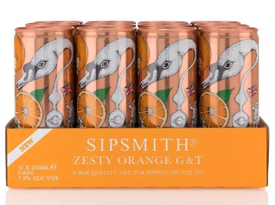 Sipsmith Zesty Orange G&T Cans